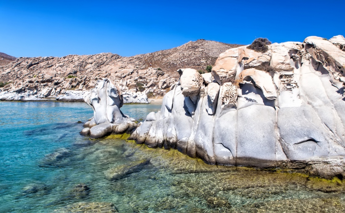 Kolimbithres is one of the most famous beaches of Paros and is located in the huge bay of Naoussa.